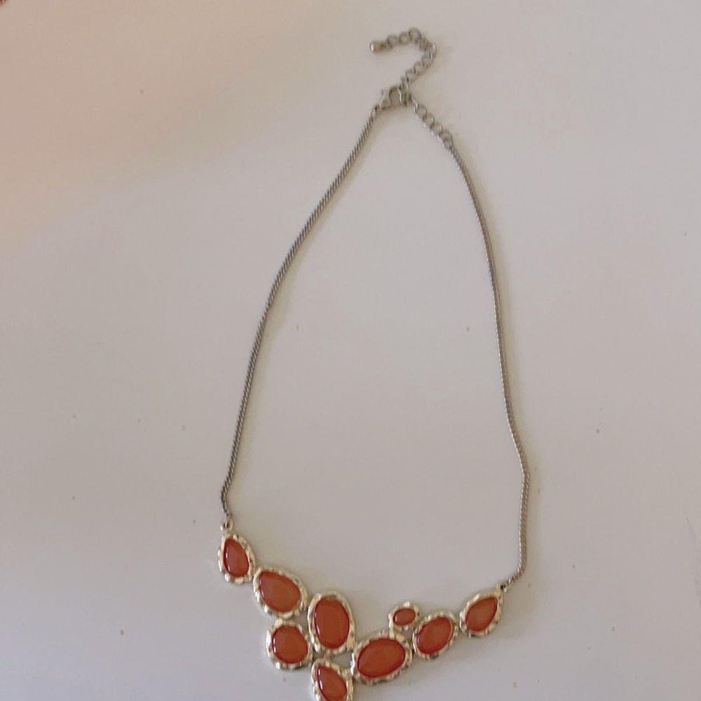 Gold and peach fun necklace